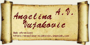 Angelina Vujaković vizit kartica